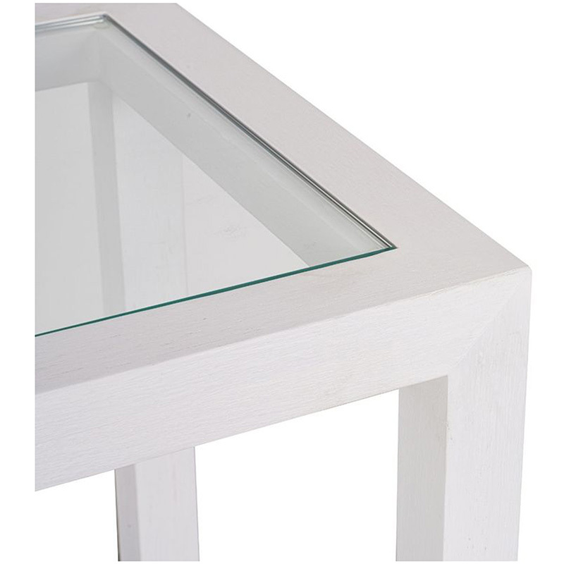 Parker Oak Wood & Glass Console Table