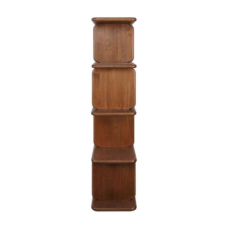 Aspen 5 Tier Oak Wood Shelving Unit