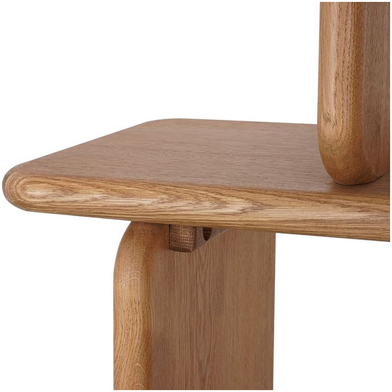 Aspen 5 Tier Oak Wood Shelving Unit