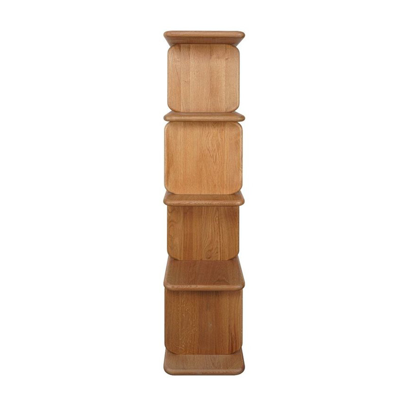 Aspen 5 Tier Oak Wood Shelving Unit
