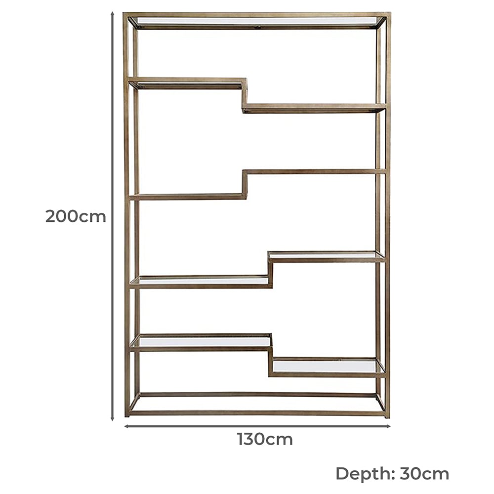 Sterling Iron & Glass Shelving Unit
