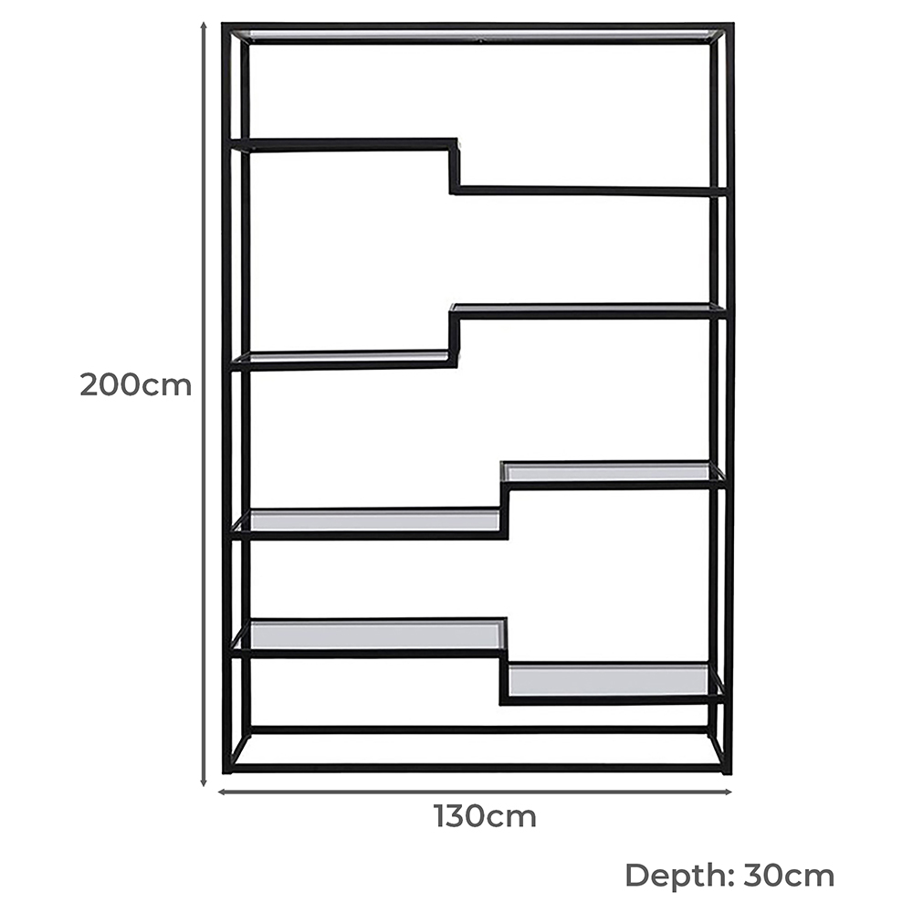 Sterling Iron & Glass Shelving Unit