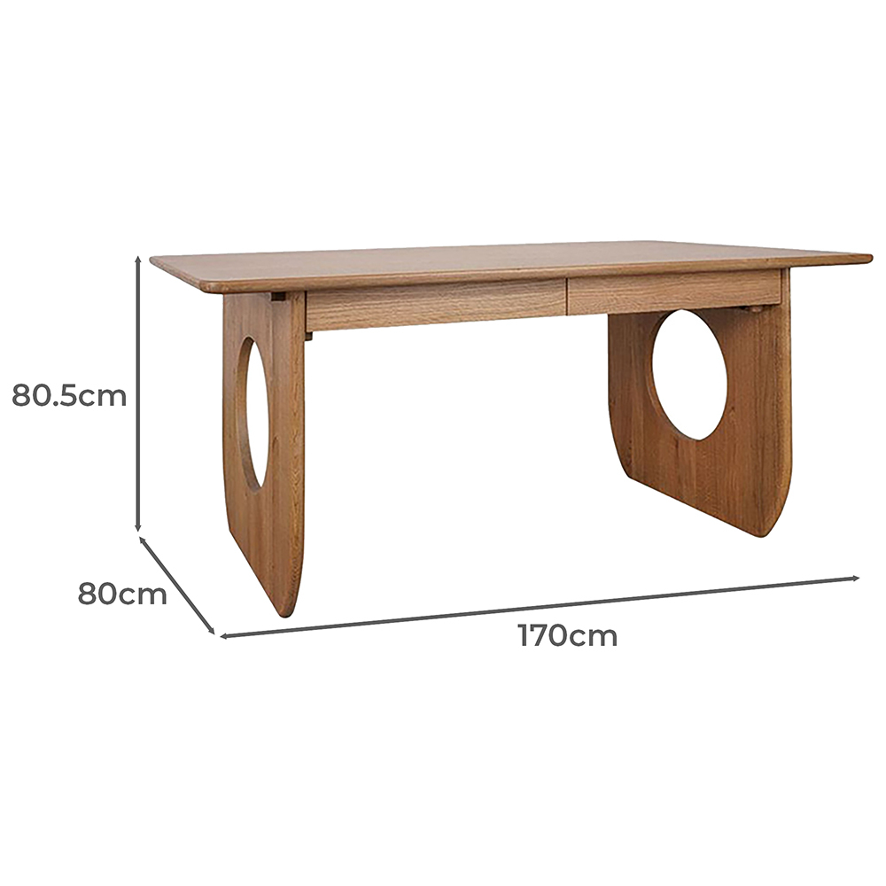 Madison Oak Wood Desk