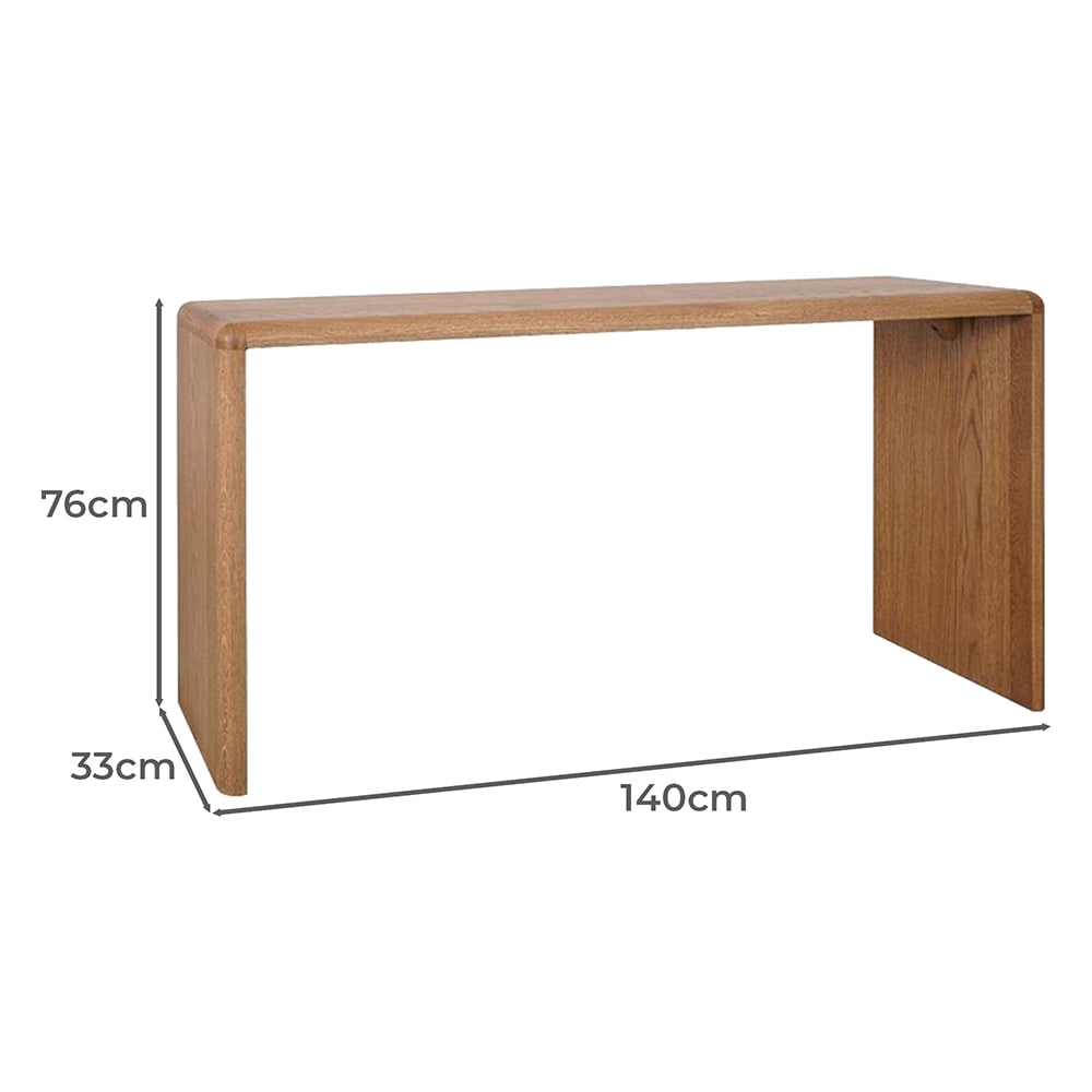 Willow Oak Wood Console Table