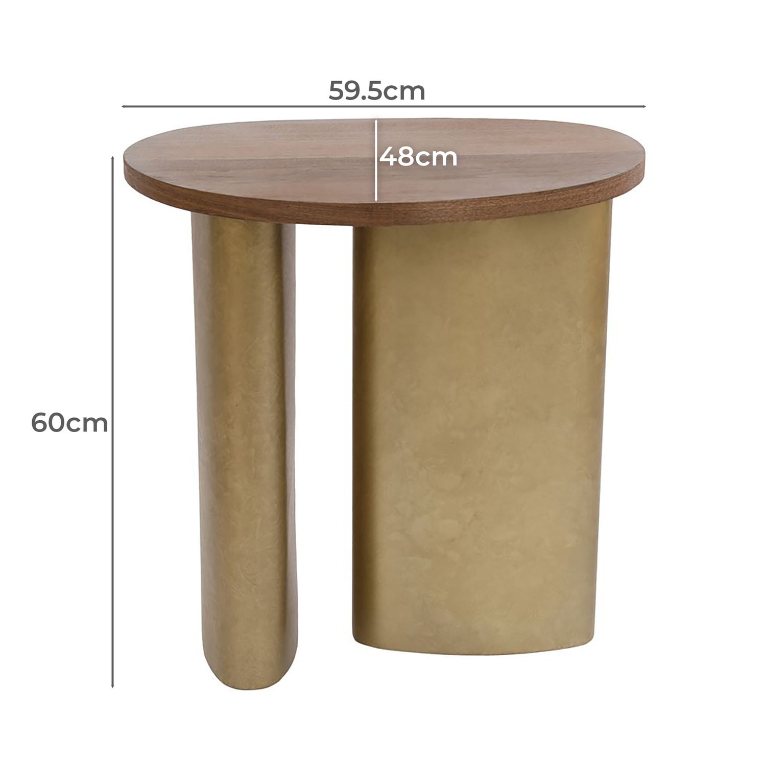 Shelton Brass Side Table