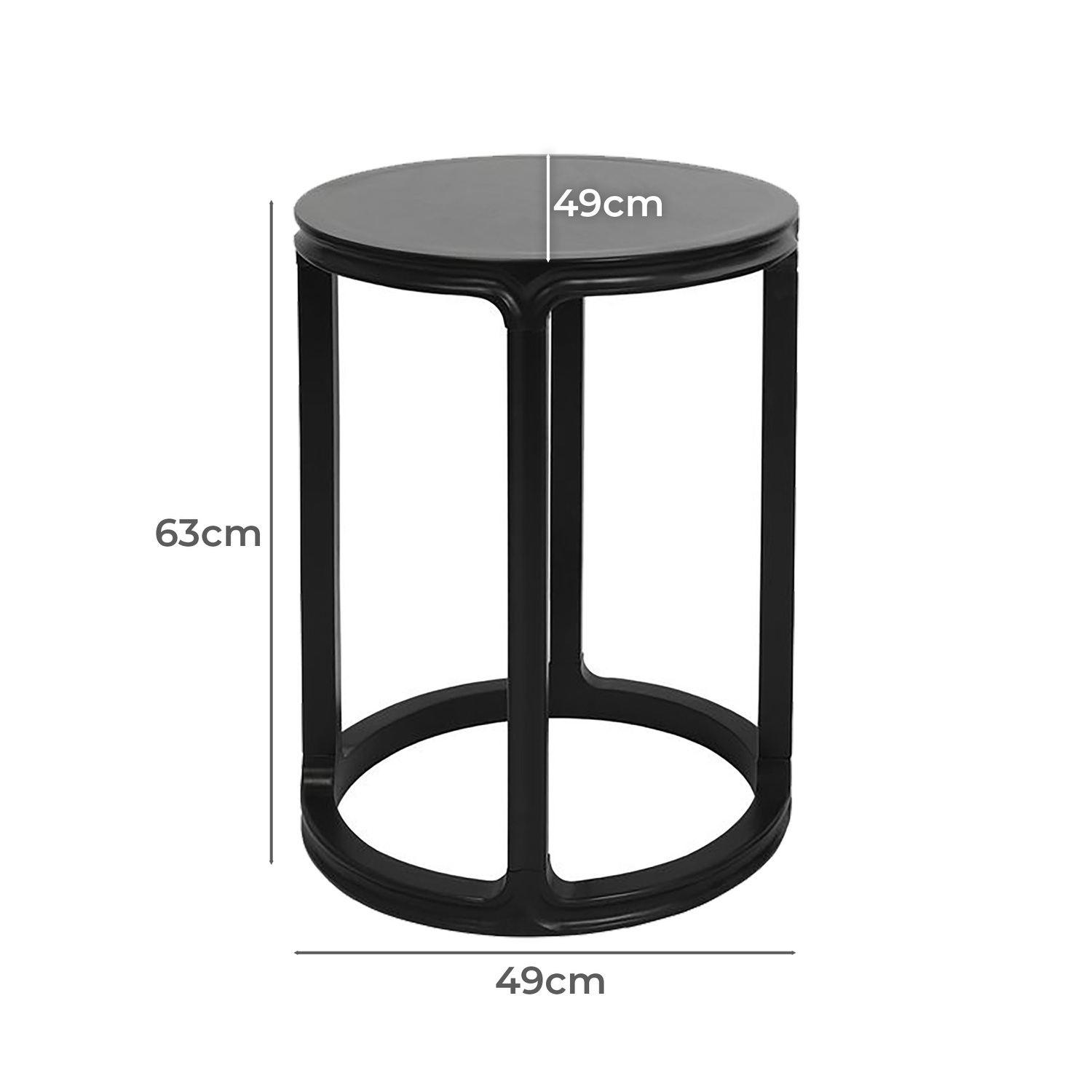 2 Piece Amir Birch Wood Nesting Side Table Set