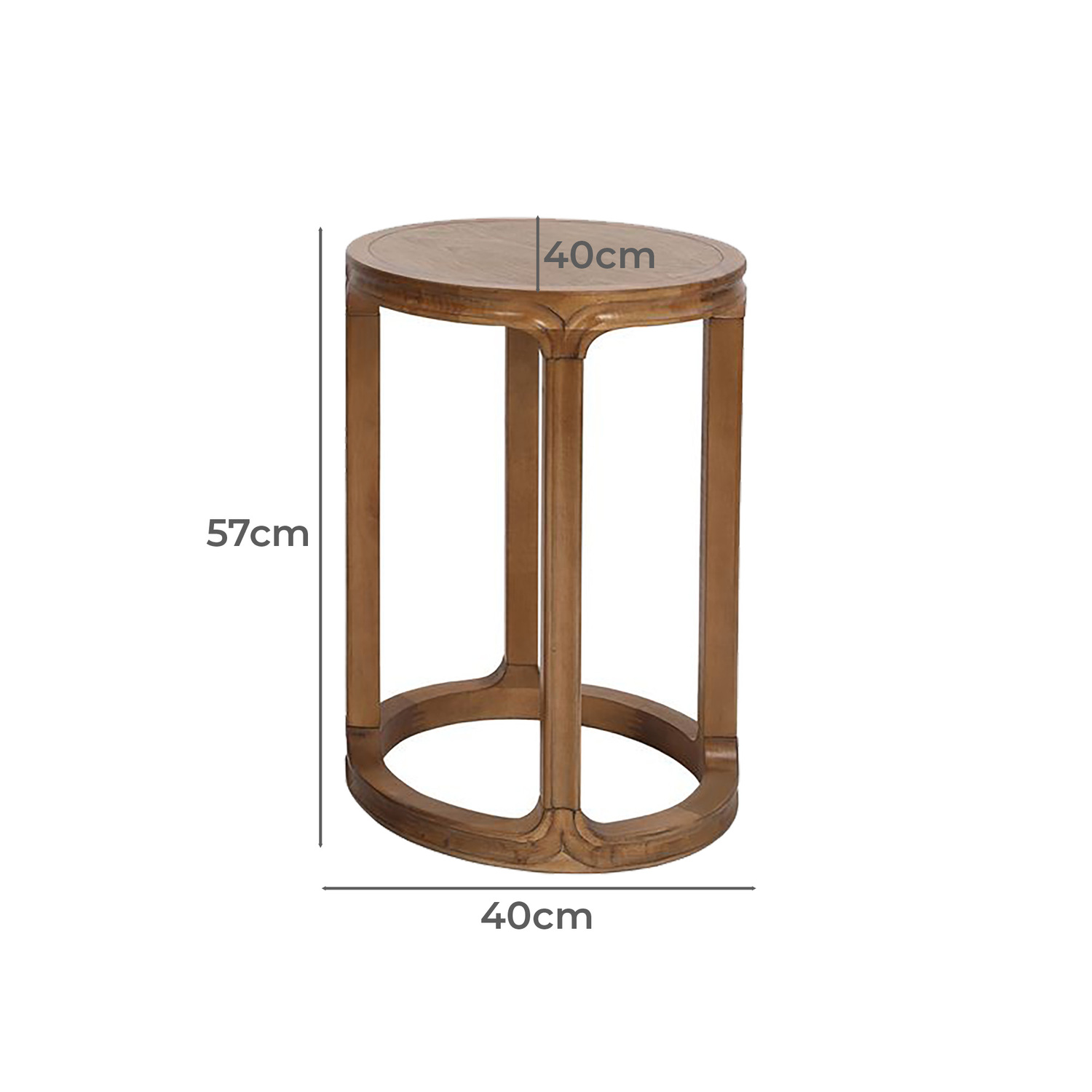 2 Piece Amir Birch Wood Nesting Side Table Set