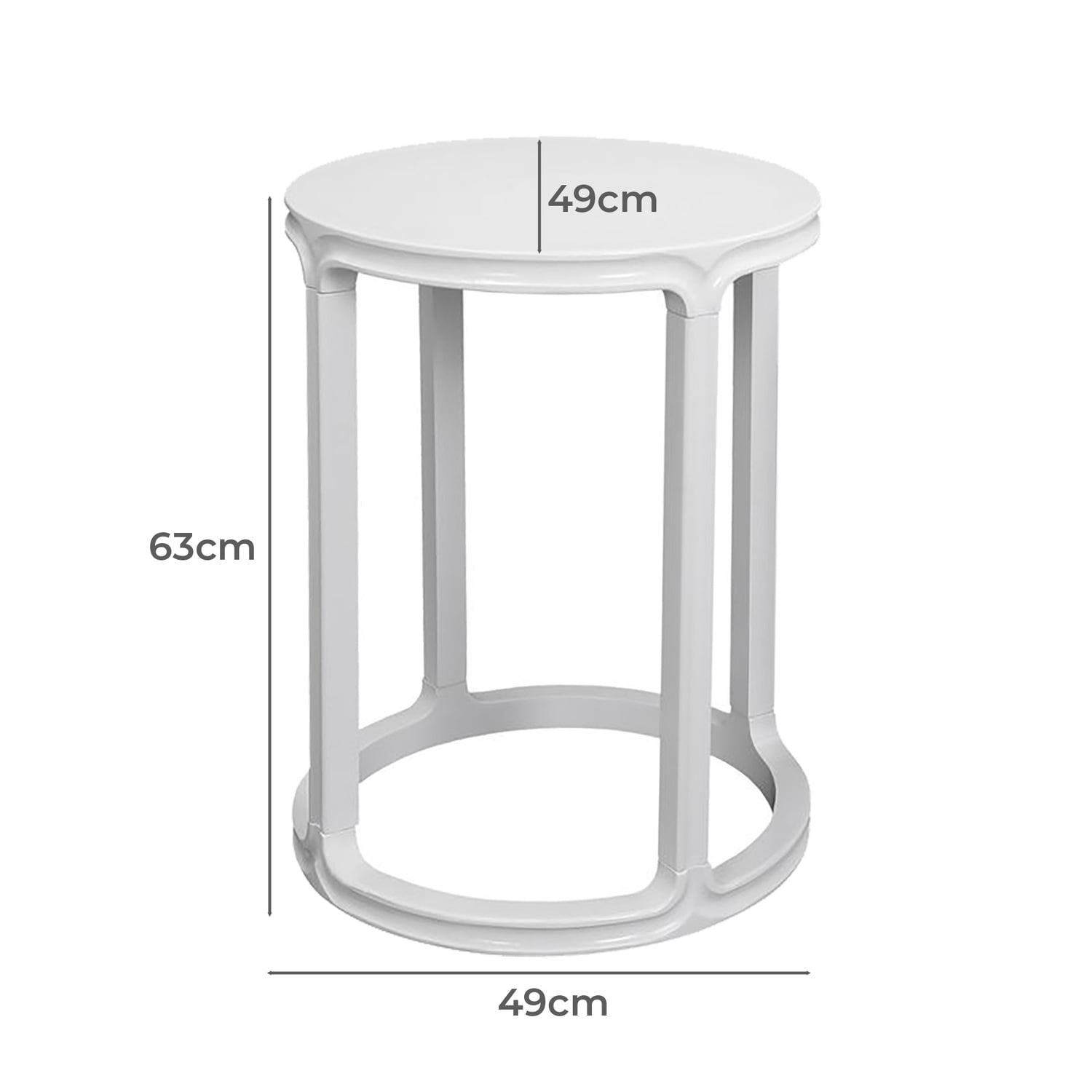 2 Piece Amir Birch Wood Nesting Side Table Set