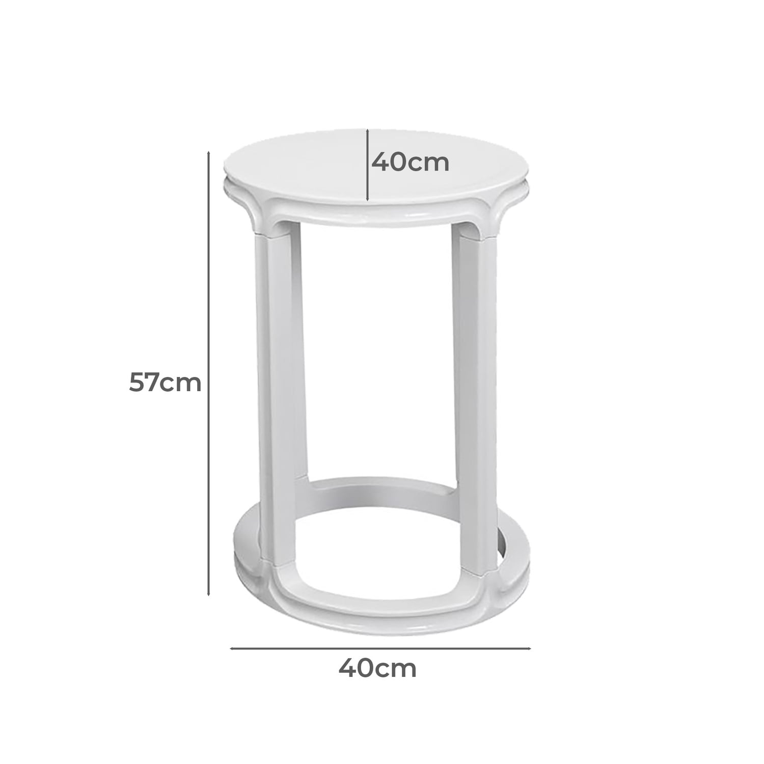 2 Piece Amir Birch Wood Nesting Side Table Set