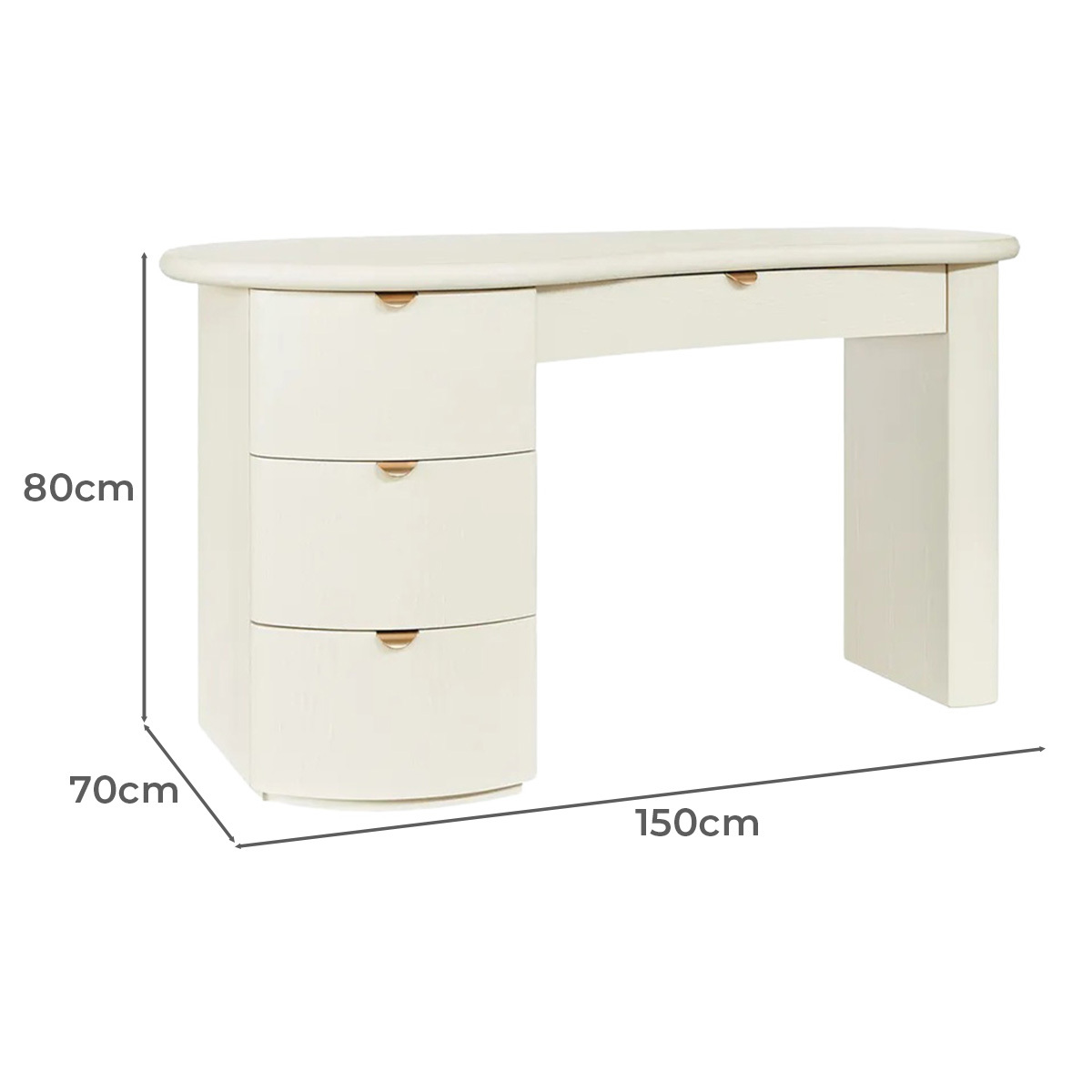 Lanie 4 Drawer Desk