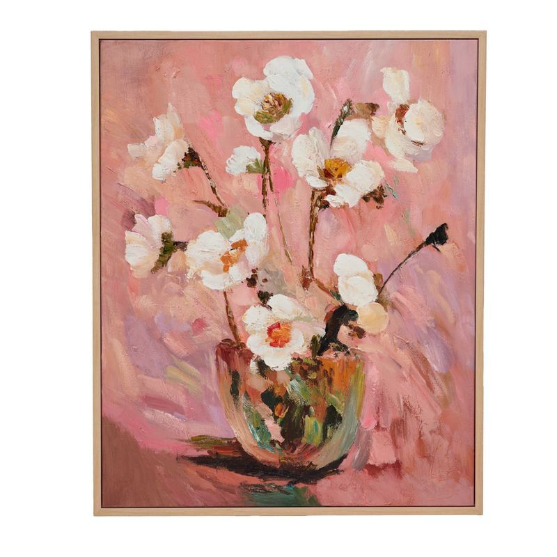 Faded Flora Canvas Wall Art
