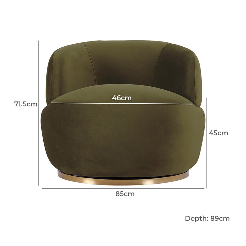 Penelope Velvet Armchair