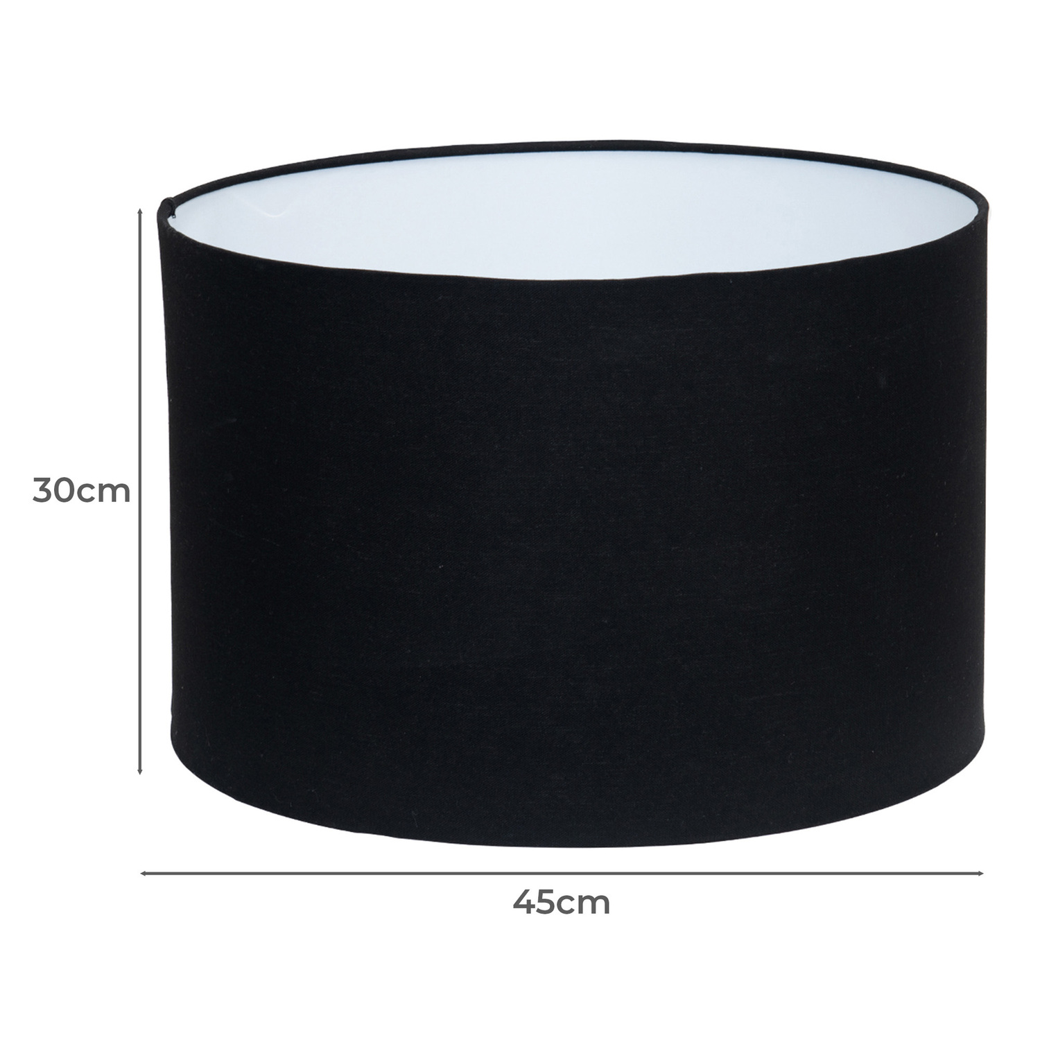 Ariella Black Linen Lamp Shade
