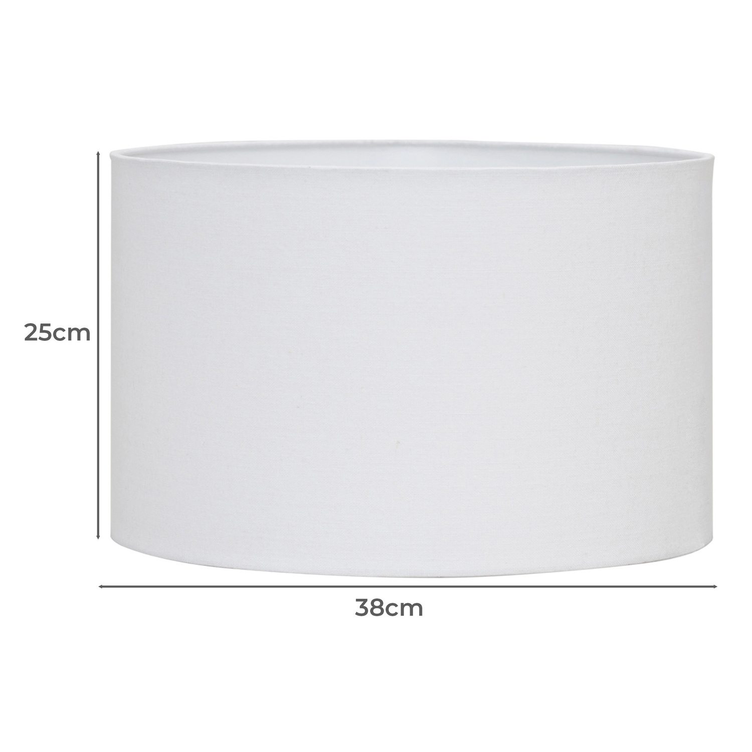 Ariella White Linen Lamp Shade