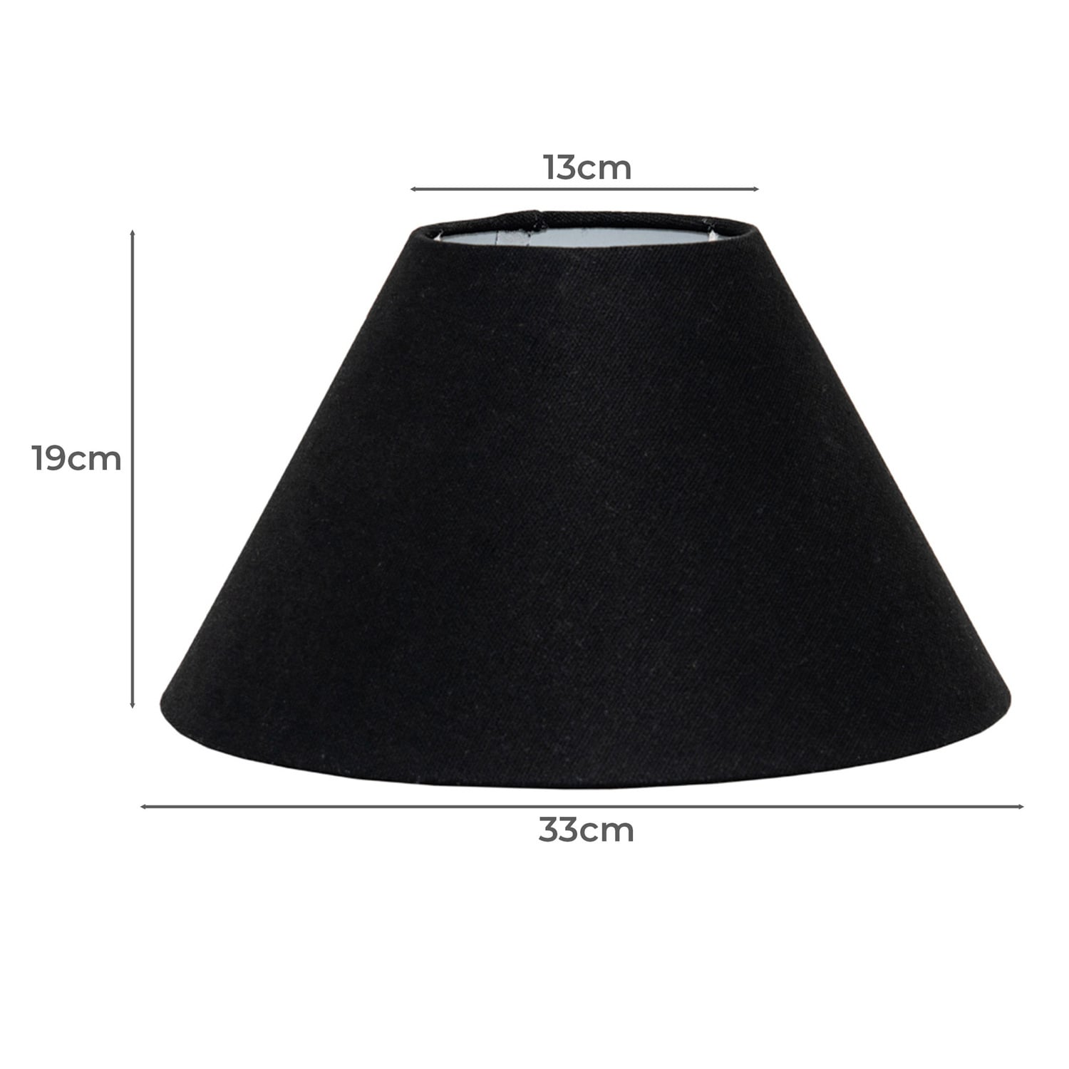 Lyla Black Fabric Lamp Shade