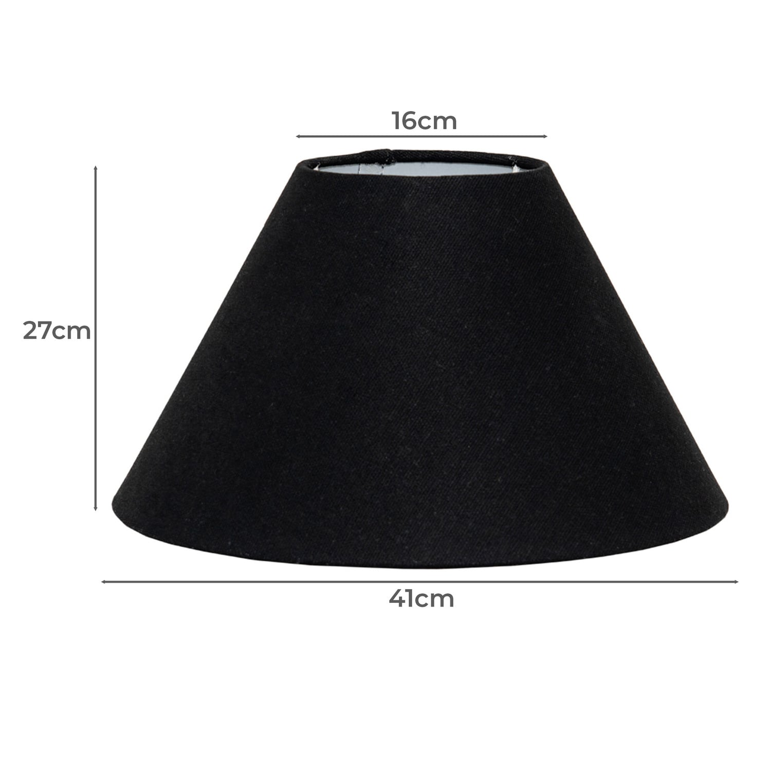 Lyla Black Fabric Lamp Shade