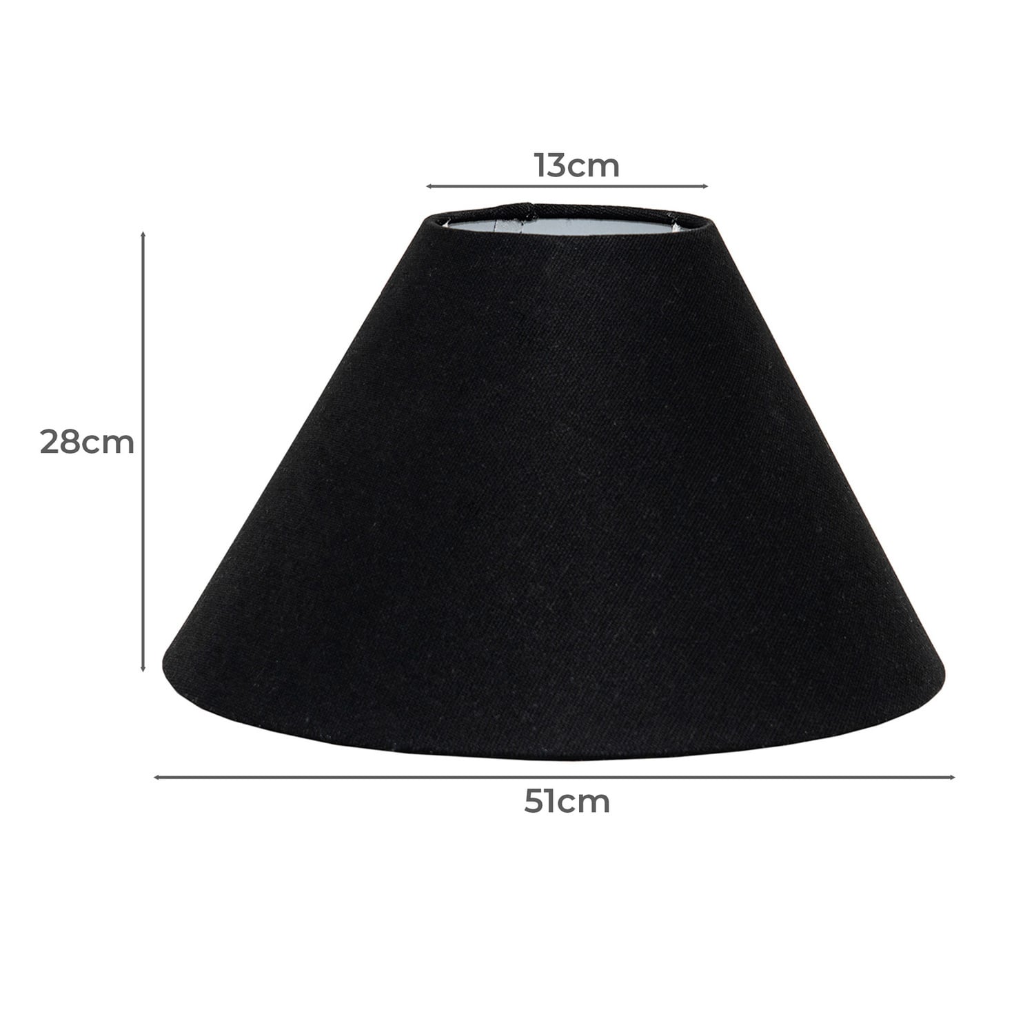 Lyla Black Fabric Lamp Shade