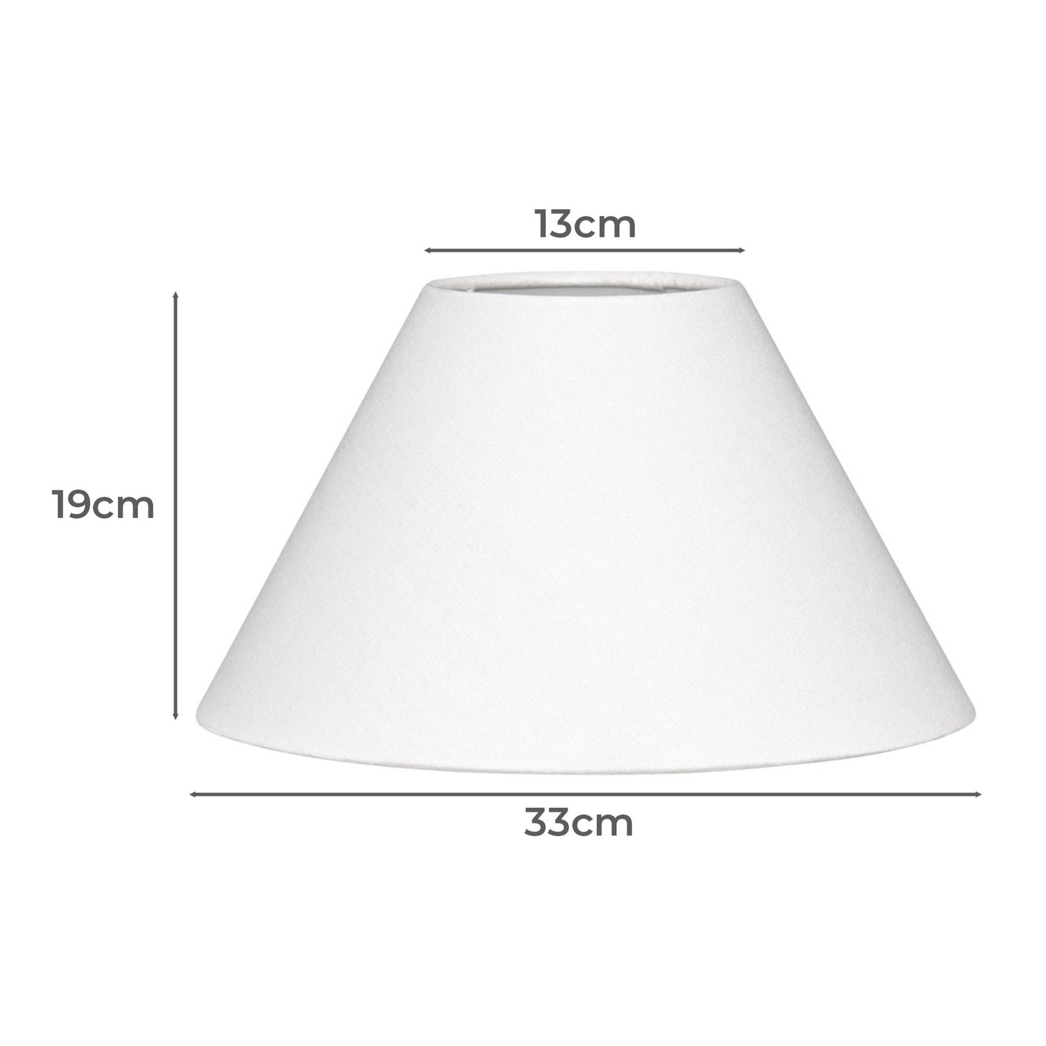 Lyla White Fabric Lamp Shade