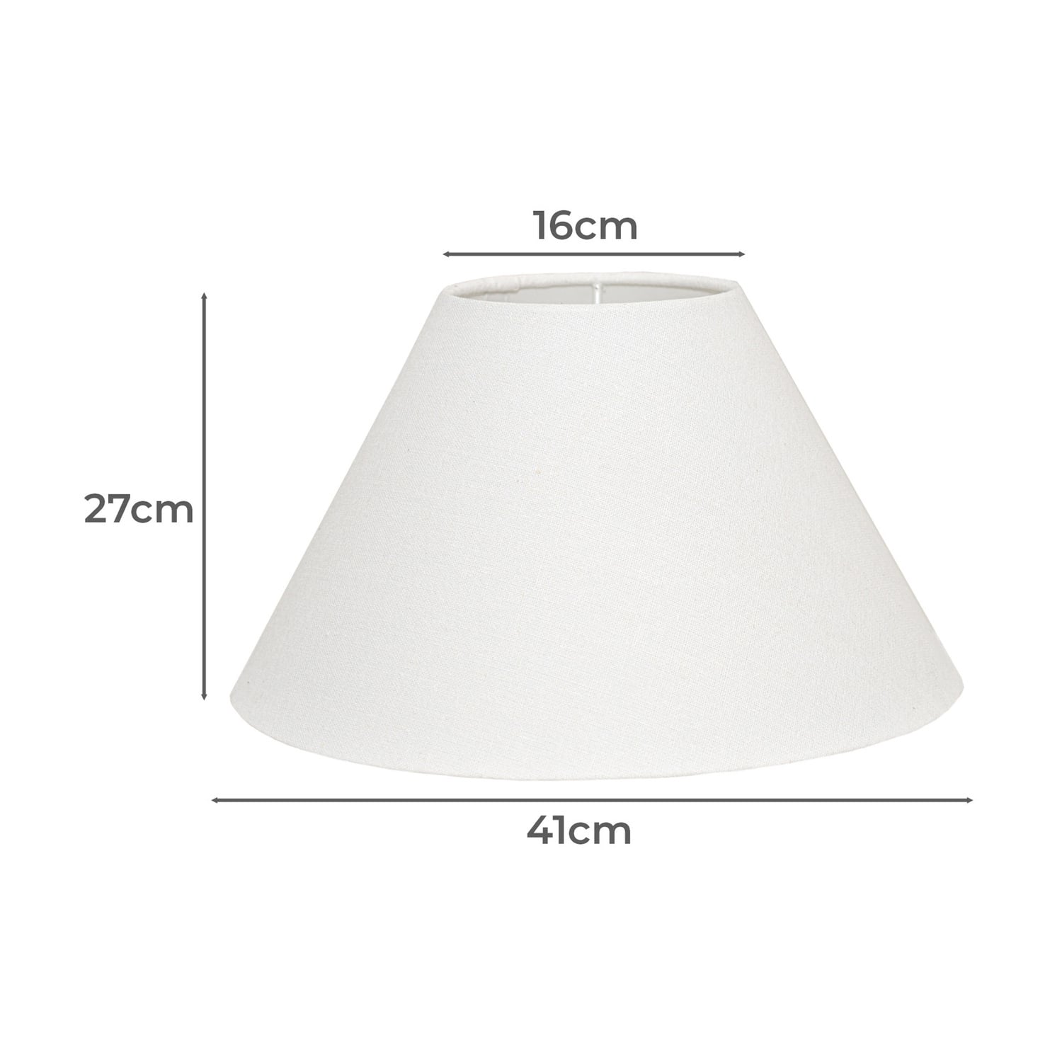 Lyla White Fabric Lamp Shade