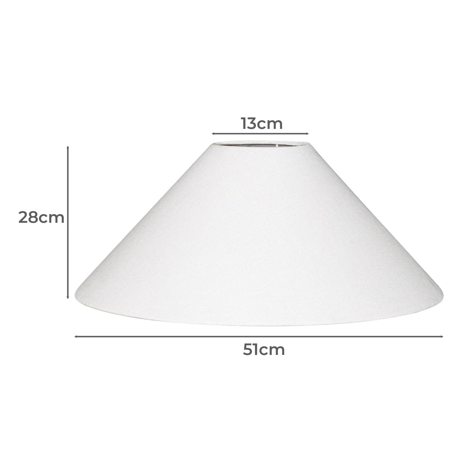 Lyla White Fabric Lamp Shade