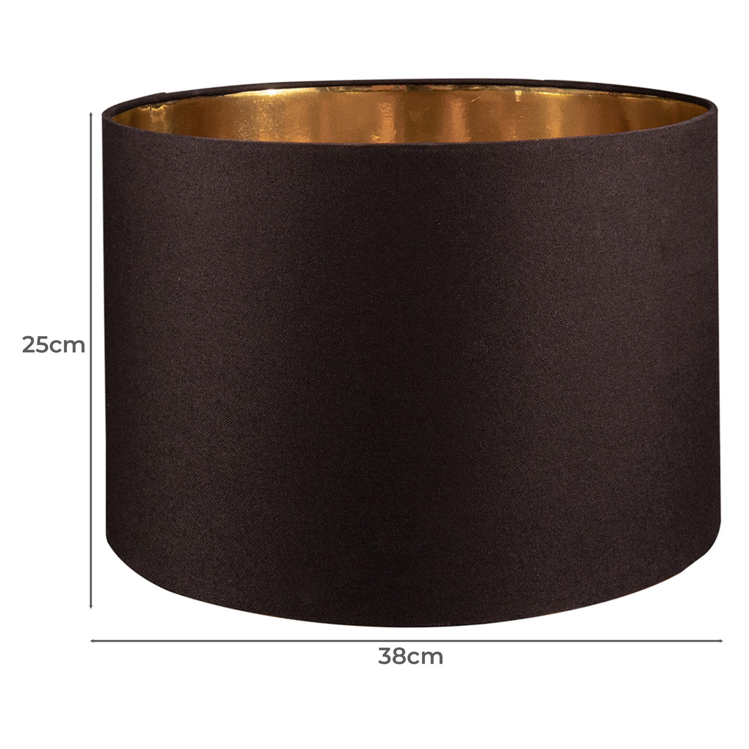 Ekby Black Linen-Look Lamp Shade