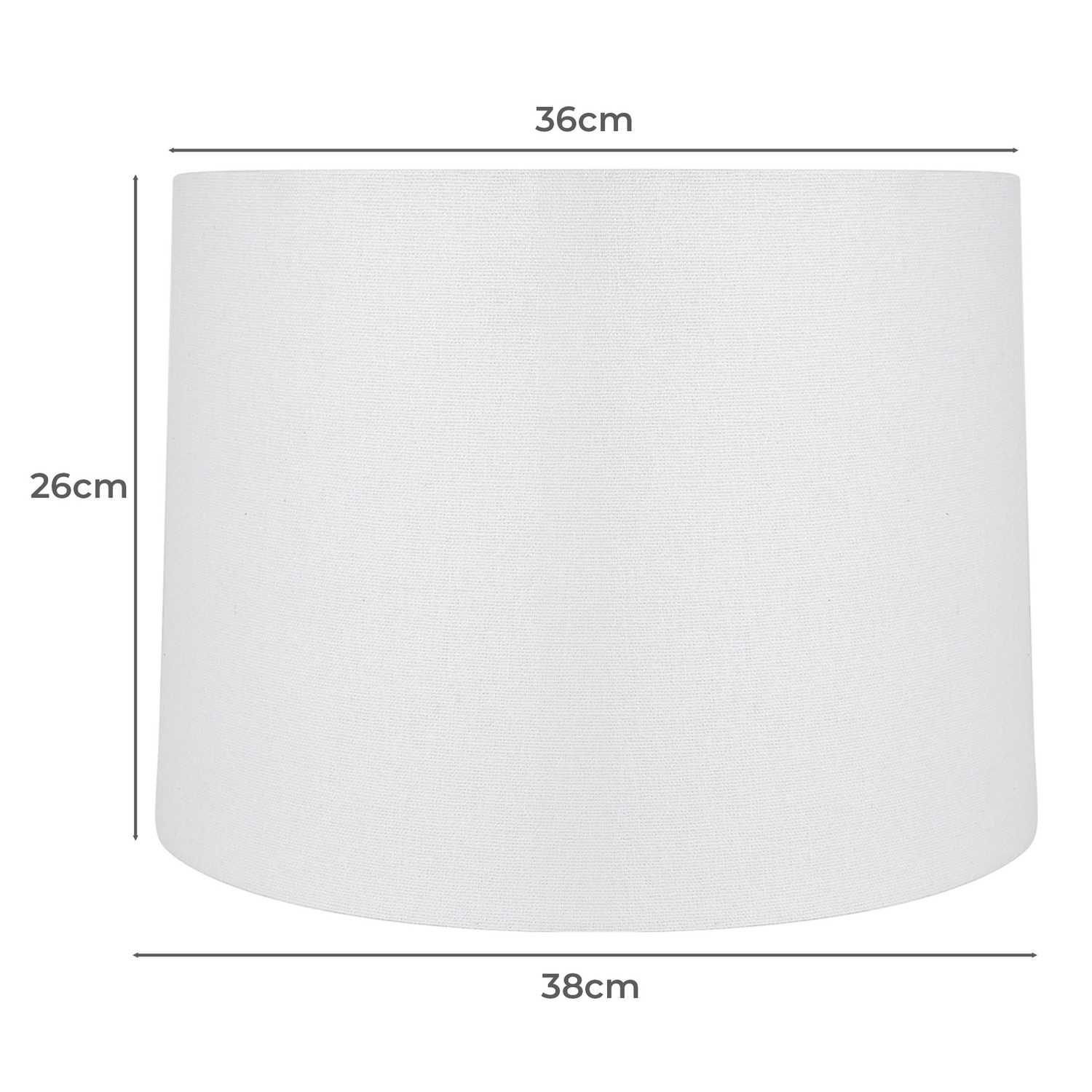 Sharla White Linen Lamp Shade