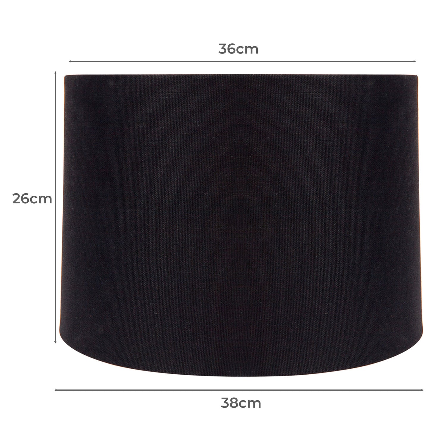 Sharla Black Small Linen Lamp Shade