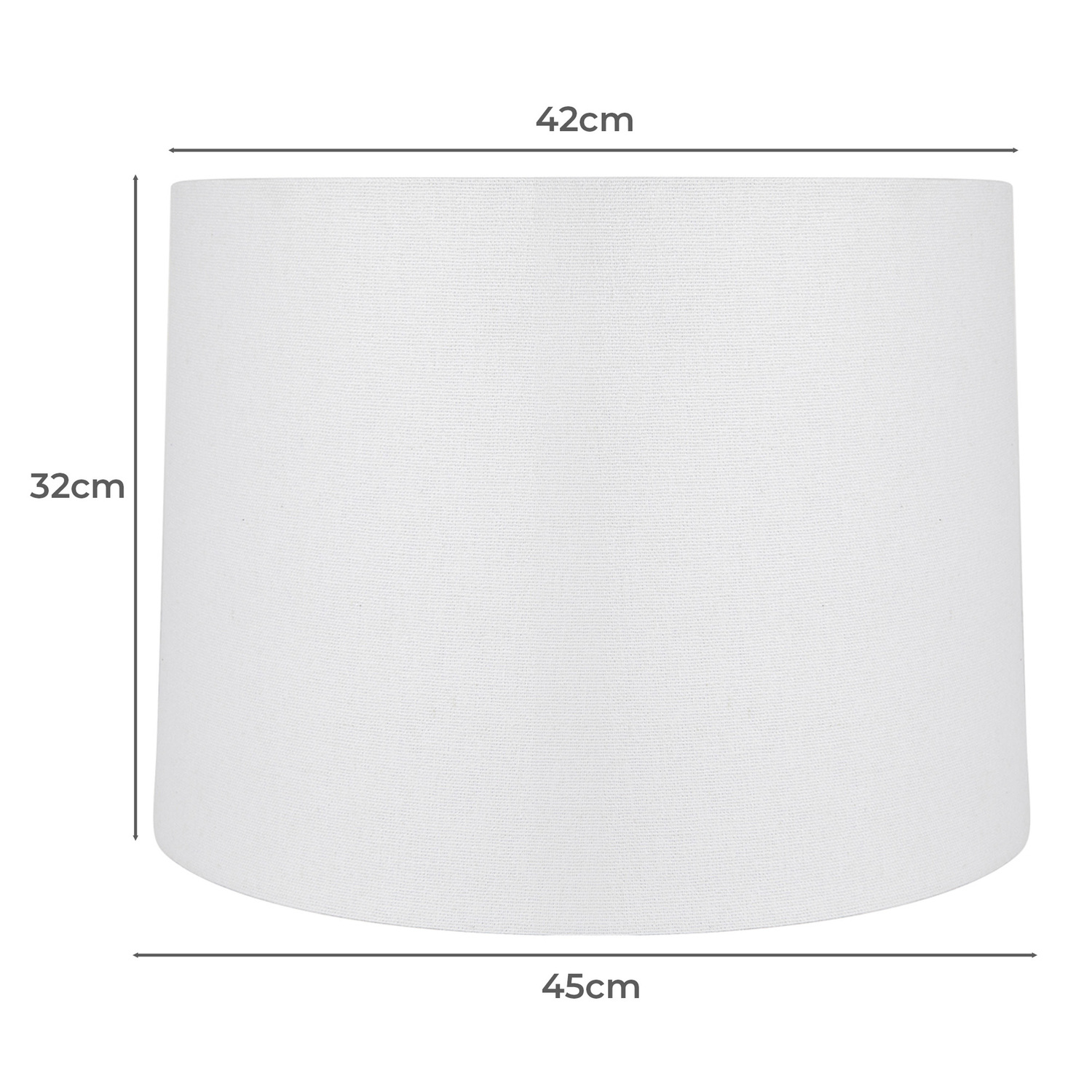 Sharla White Linen Lamp Shade