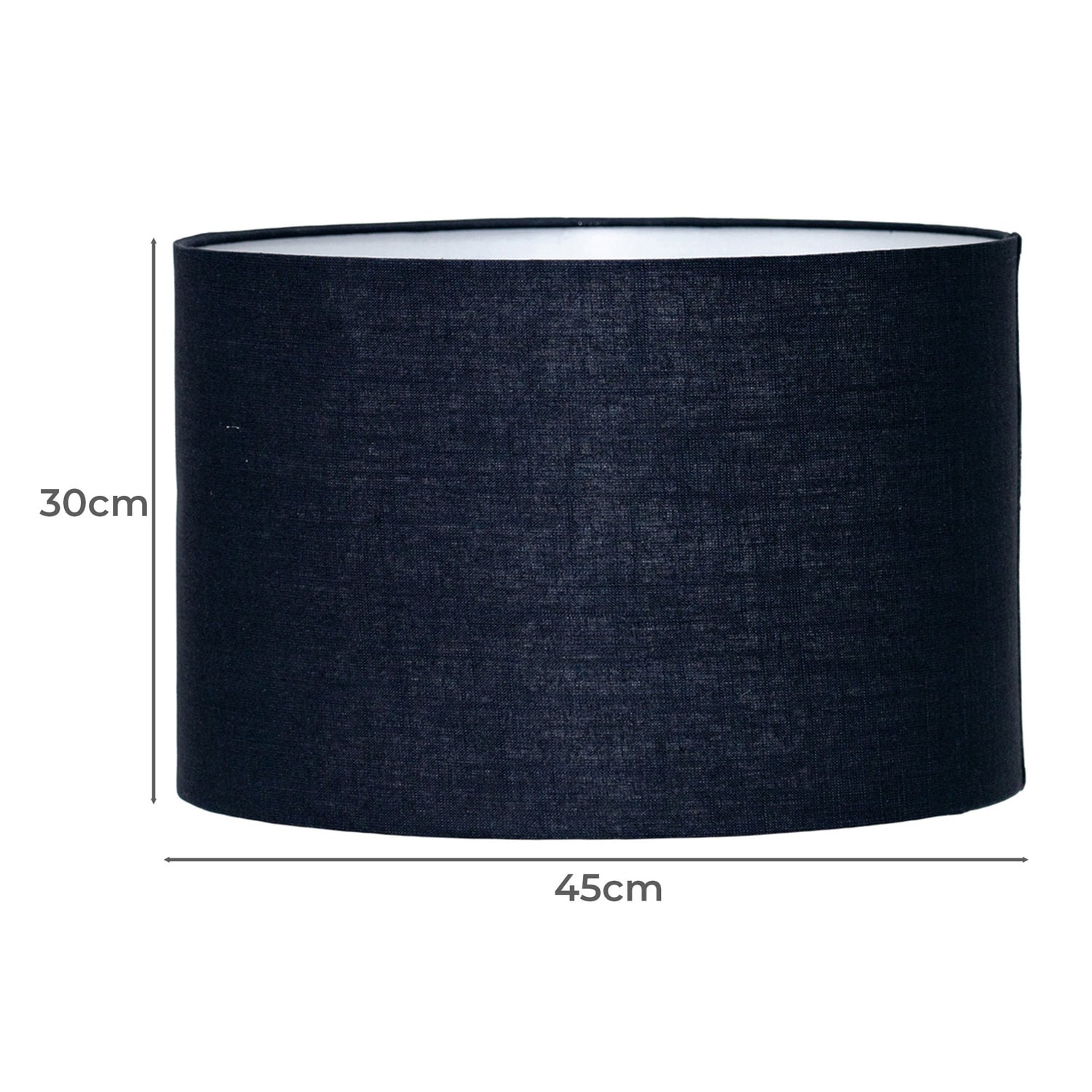 Ariella Navy Linen Lamp Shade