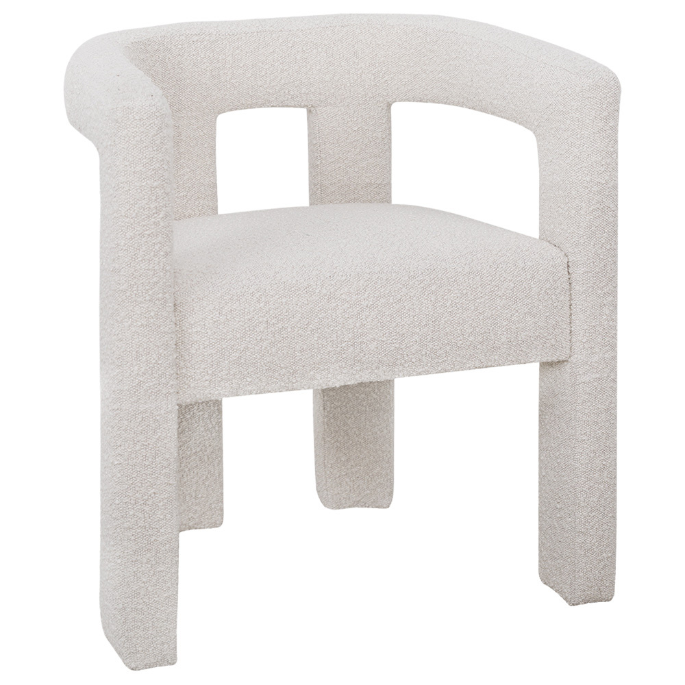 Ivory Elro Boucle Armchair