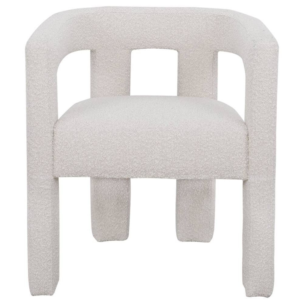 Ivory Elro Boucle Armchair