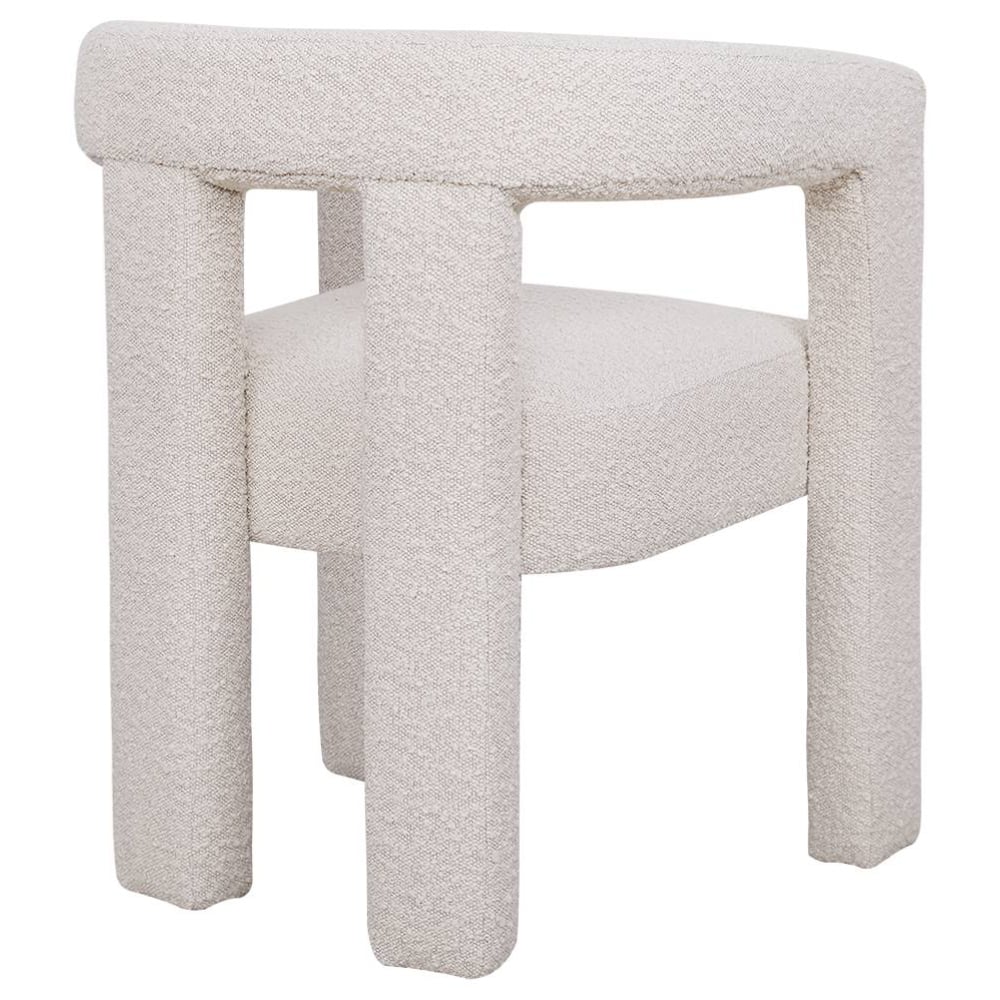 Ivory Elro Boucle Armchair