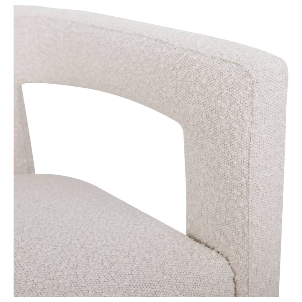 Ivory Elro Boucle Armchair