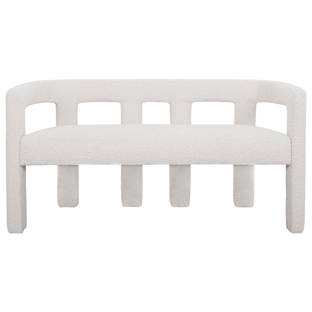 Ivory Elro 2 Seater Boucle Sofa
