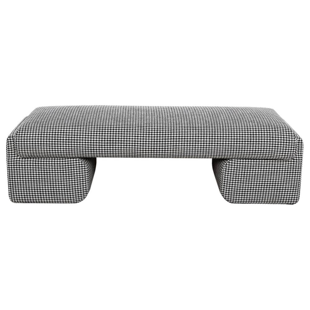 Black & White Varo Ottoman Bench