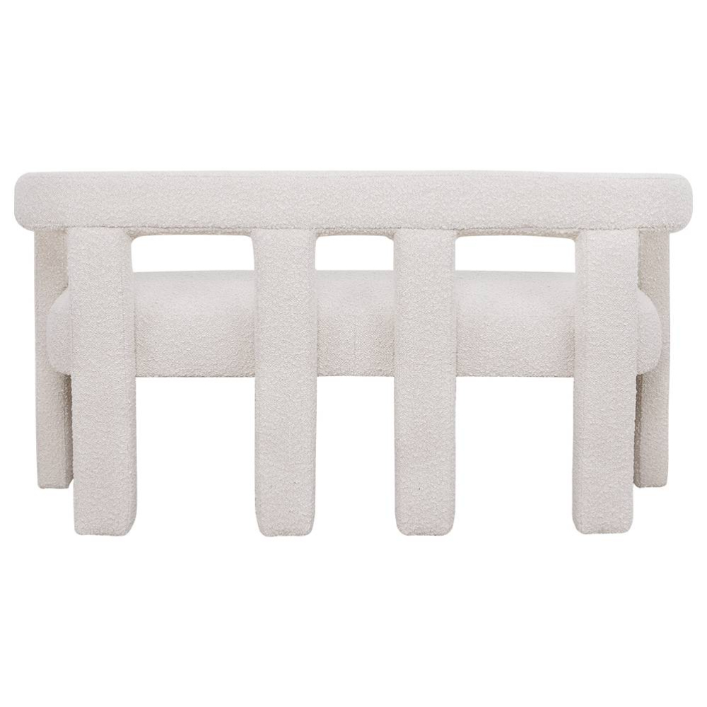 Ivory Elro 2 Seater Boucle Sofa