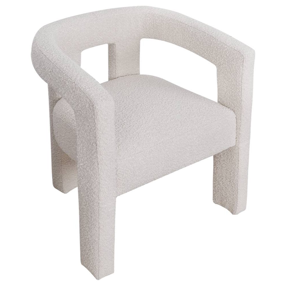 Ivory Elro Boucle Armchair