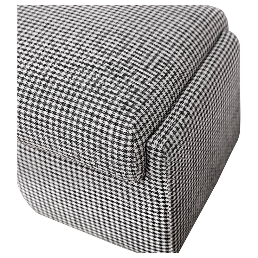 Black & White Varo Ottoman Bench