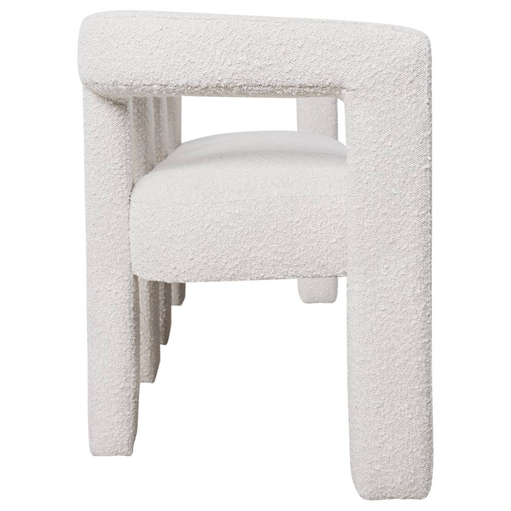 Ivory Elro 2 Seater Boucle Sofa