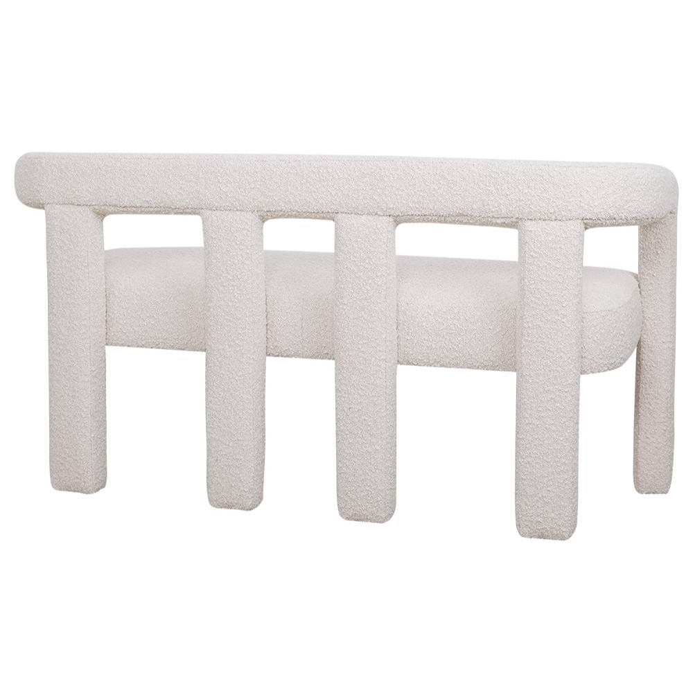 Ivory Elro 2 Seater Boucle Sofa