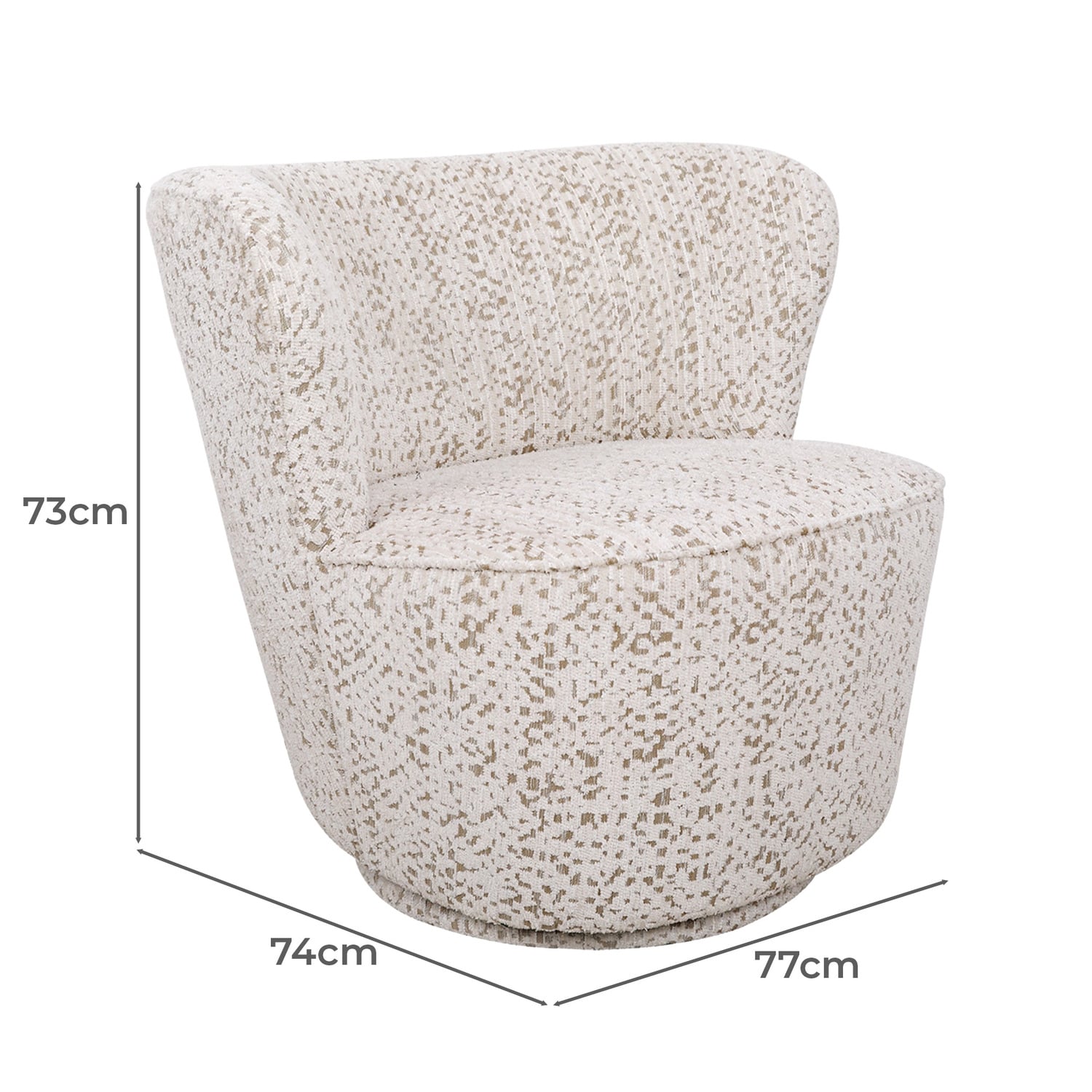 Alera Jacquard Swivel Armchair