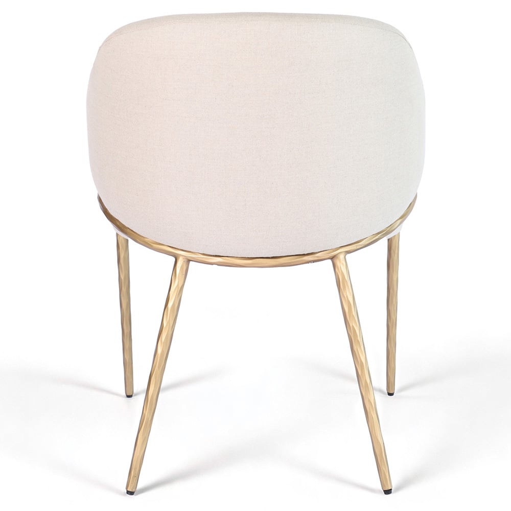 Heston Linen Dining Chair with Arms
