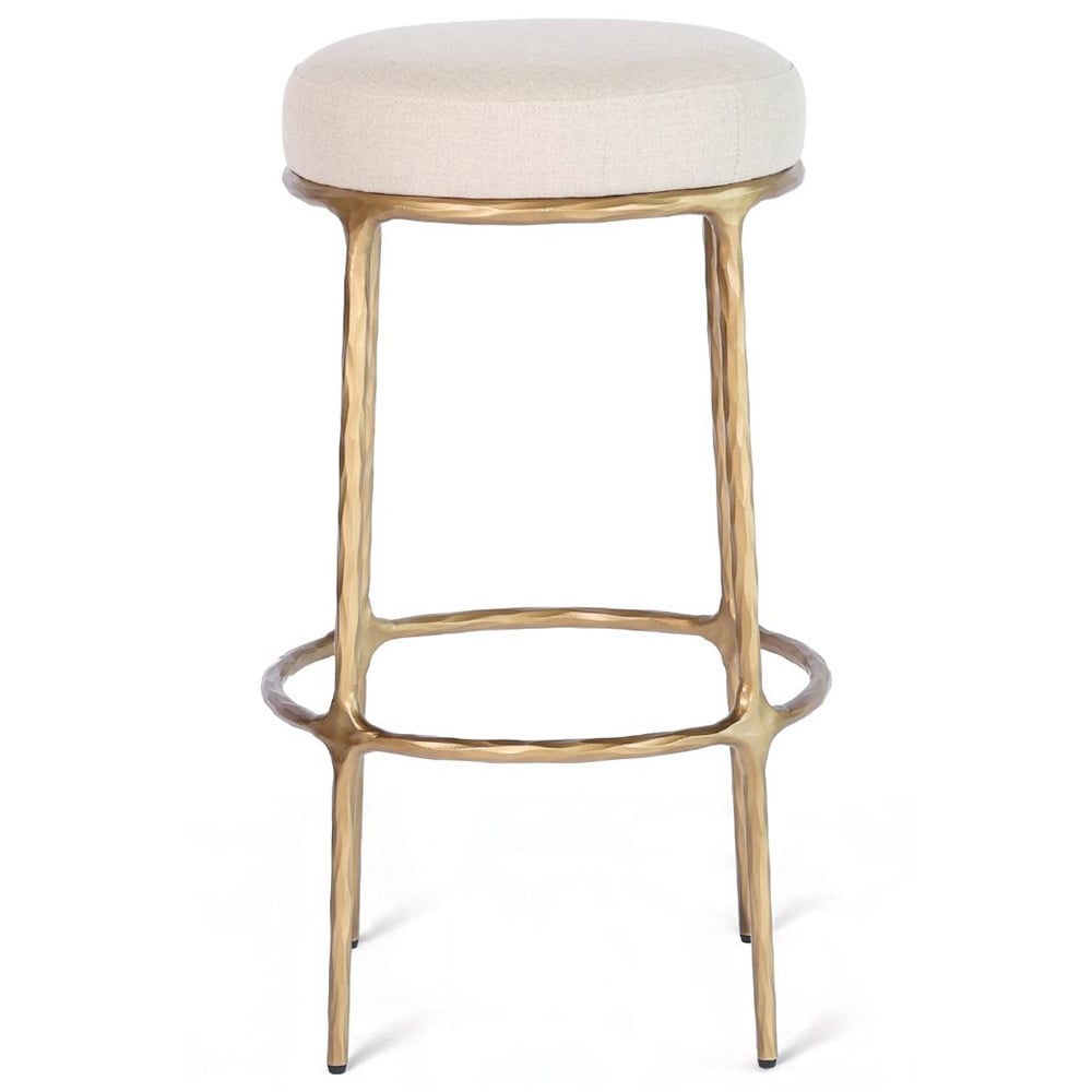 76cm Heston Linen Bar Stool