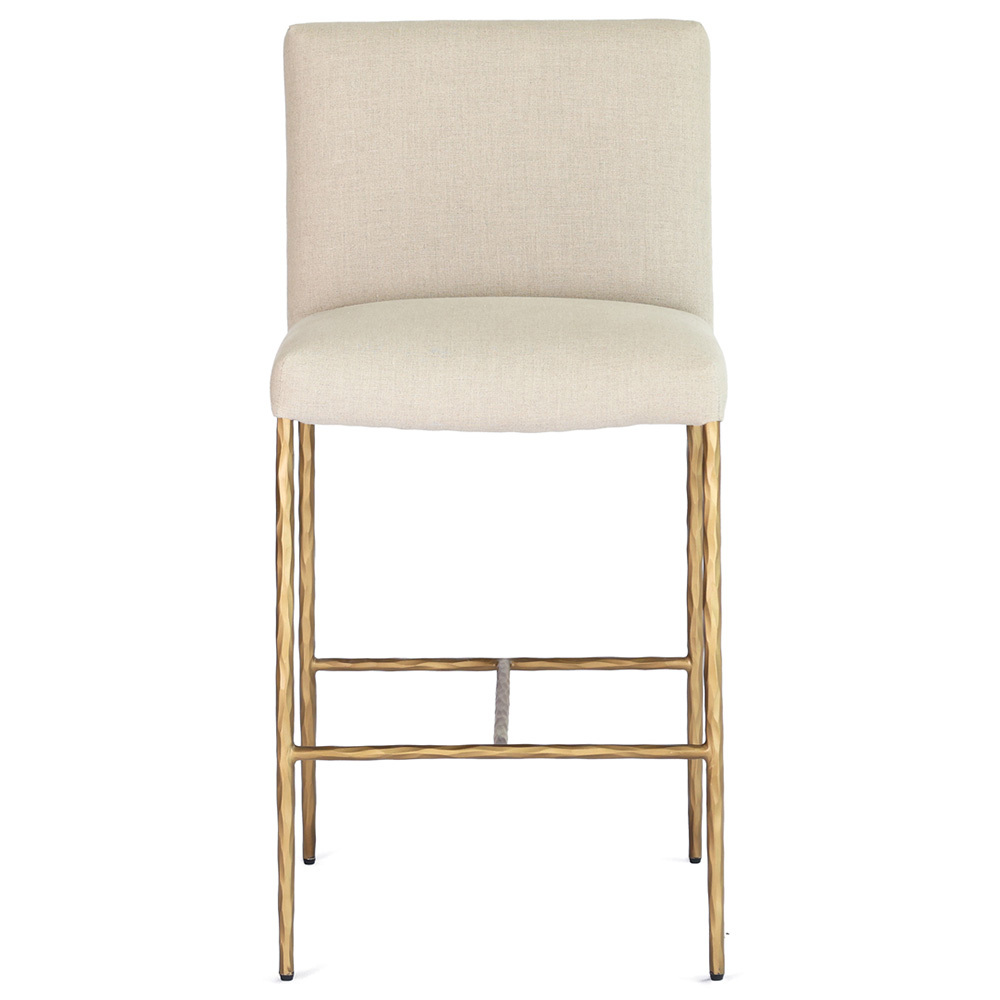 65cm Heston Linen Bar Stool