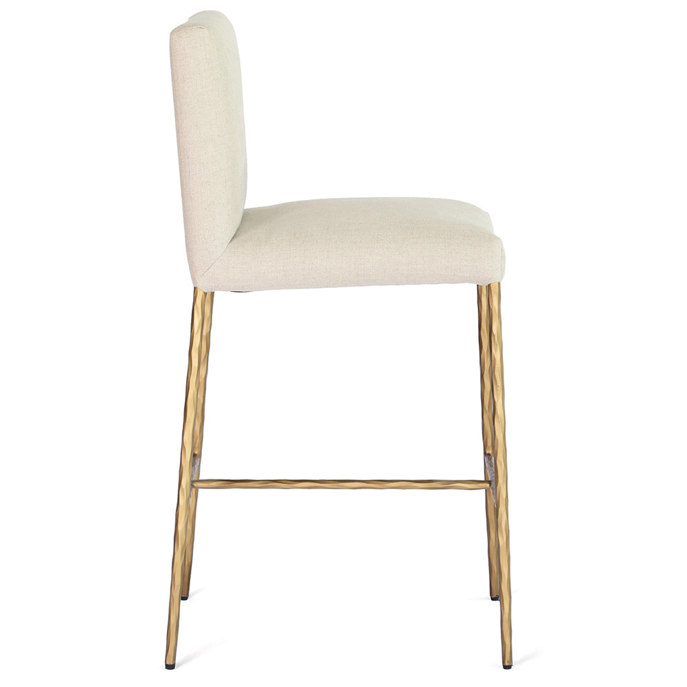 65cm Heston Linen Bar Stool