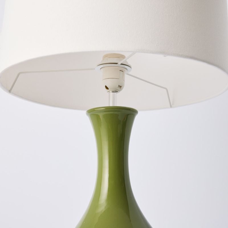 Vista Ceramic & Linen Table Lamp