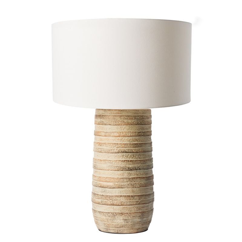 Delray Ceramic & Linen Table Lamp