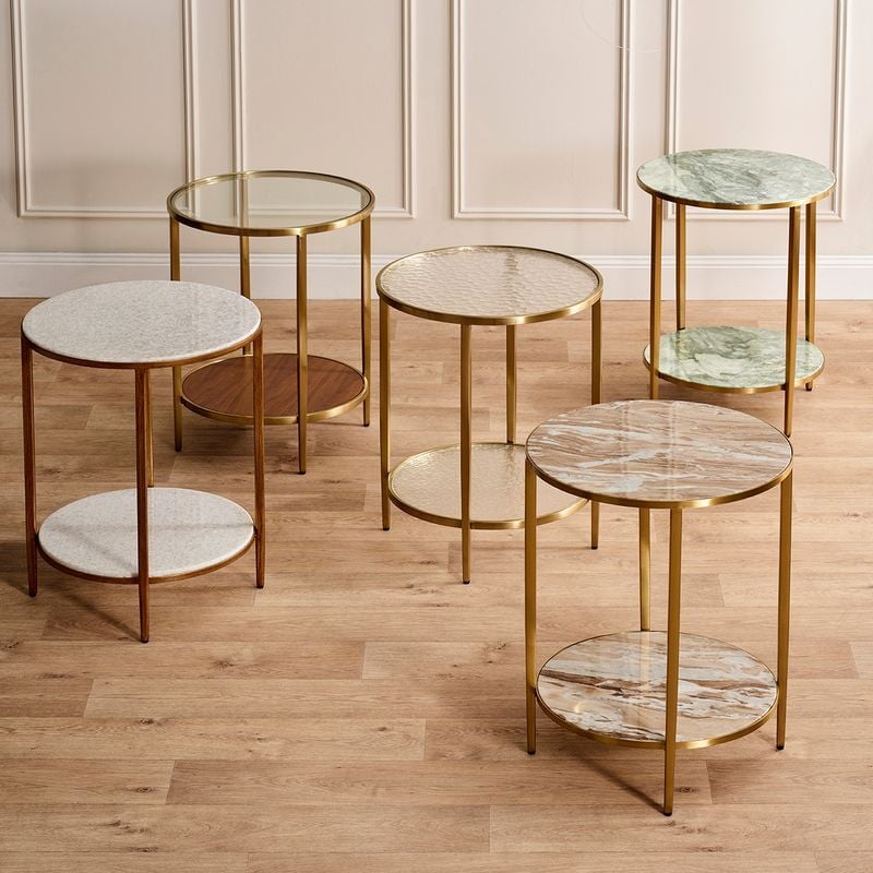 Mona Tempered Glass Side Table