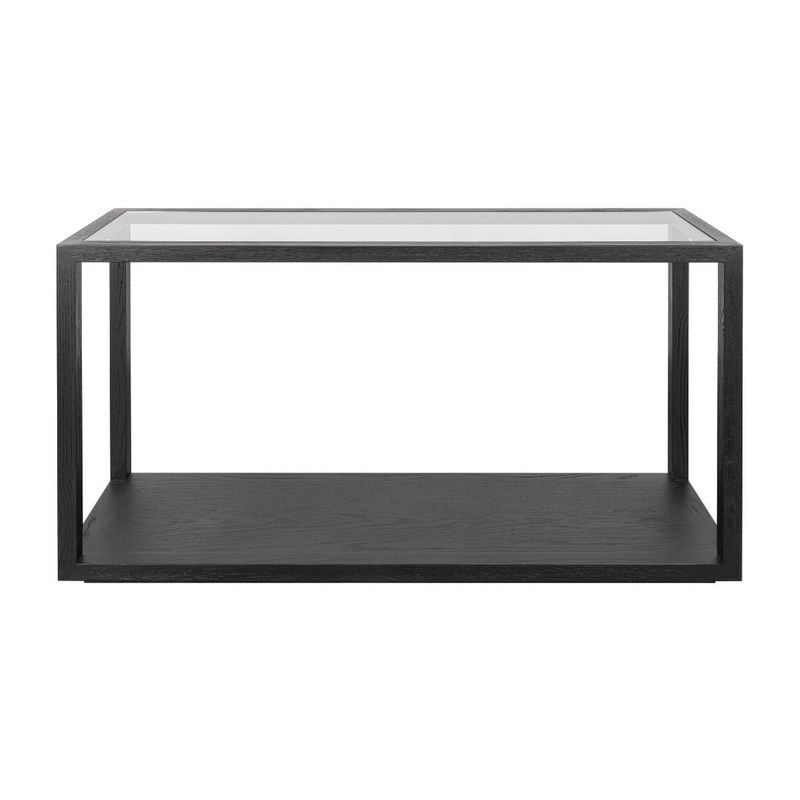 Parker Oak Wood & Glass Console Table