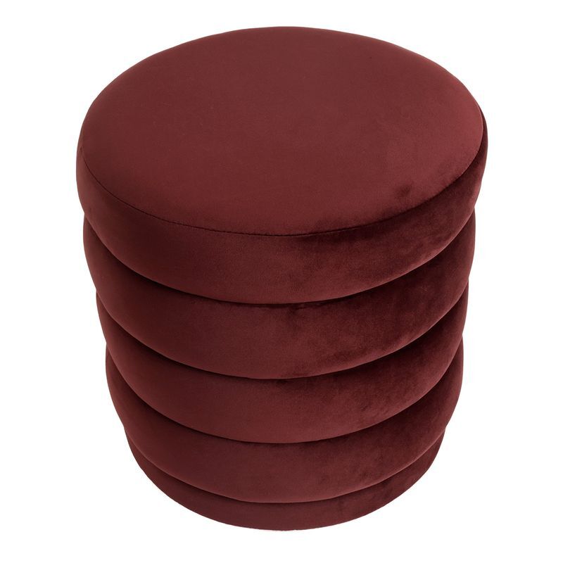 Rollo Velvet Ottoman